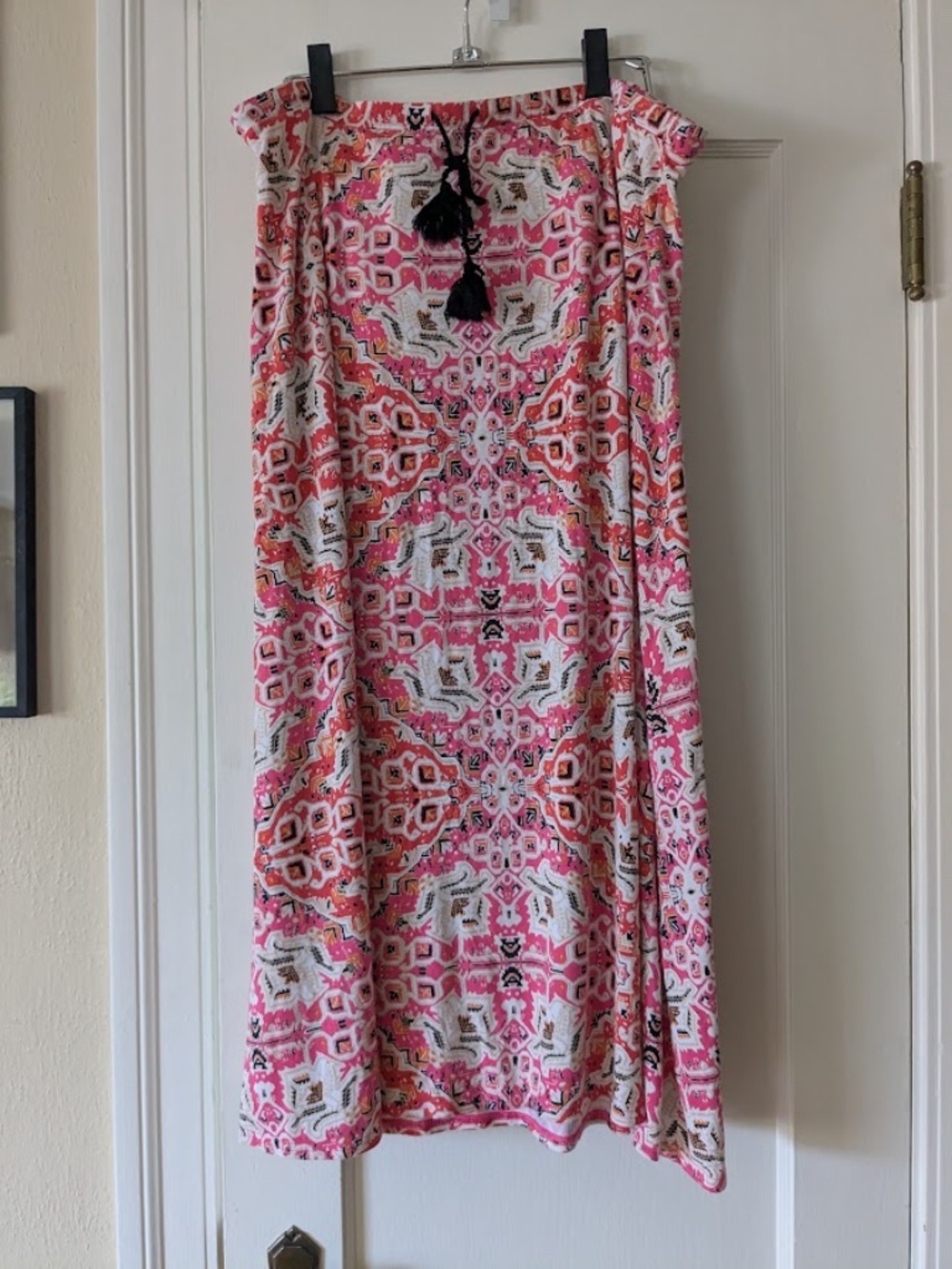 Colorful J.Jill Skirt With Tassled Drawstring, XL